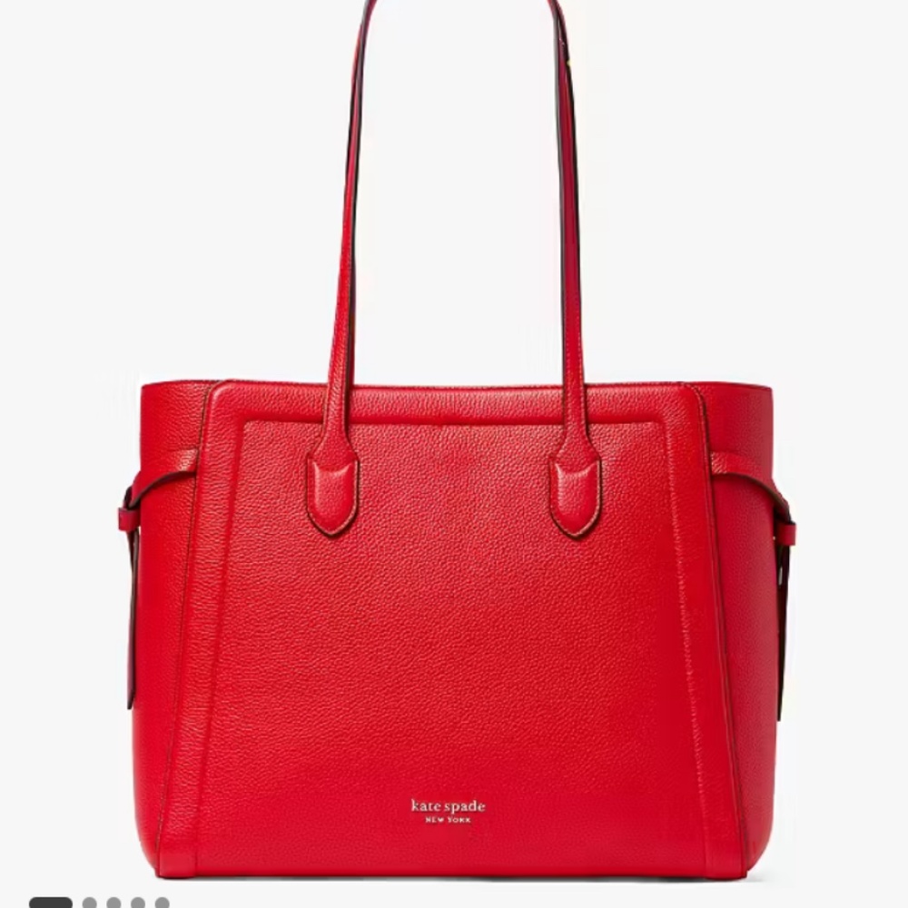 Kate Spade Red Knott Large Tote - NWOT